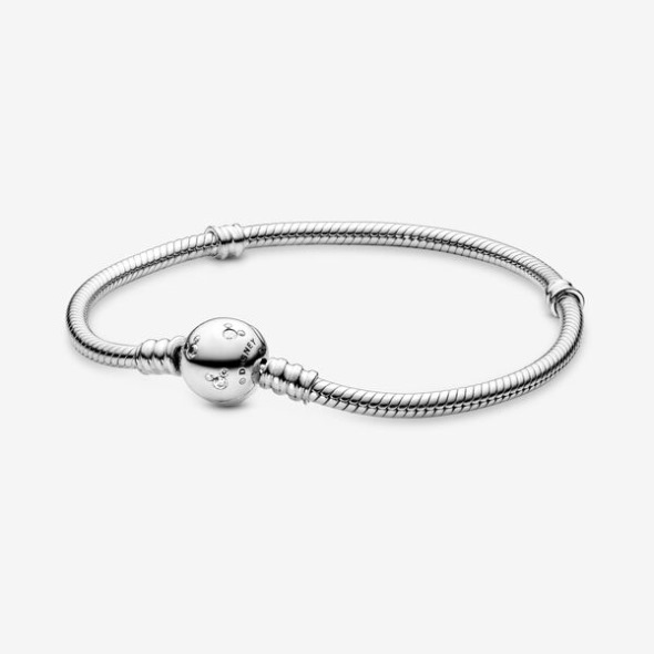 Disney Moments Spumant Mickey Mouse Brățară Cu Lanț De șarpe Pandora România