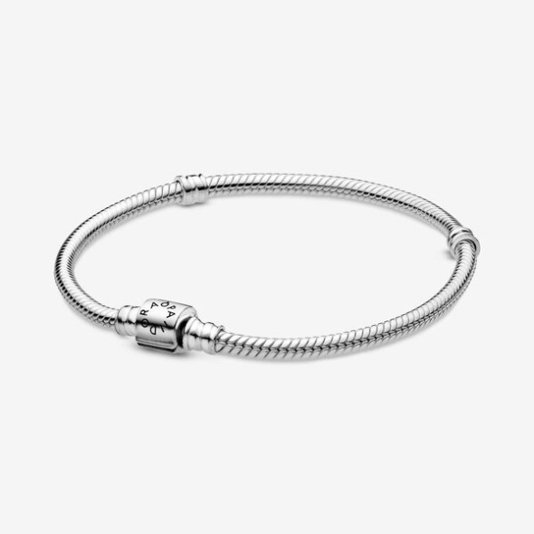 Pandora România Moments Baril Clasp Snake Chain Bratara Din Argint Sterling