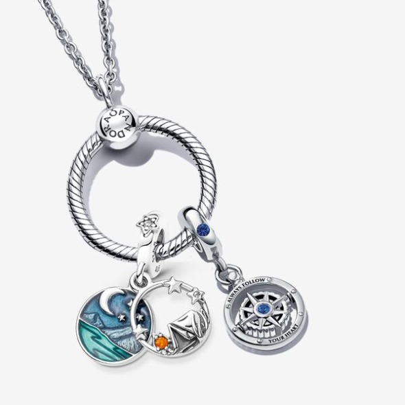 Sleep Under The Stars Charm Pendant Necklace Set Pandora România