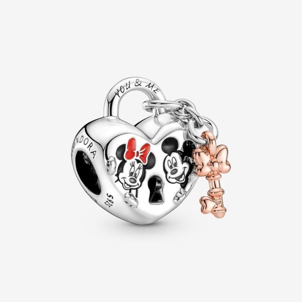 Disney Mickey Mouse Minnie Mouse Lacăt Charm Pandora România