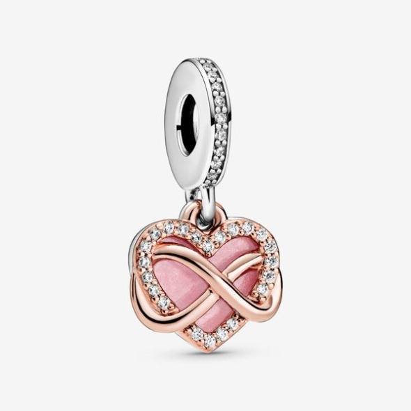 Inimă Sclipitoare Infinită Dangle Charm Pandora România