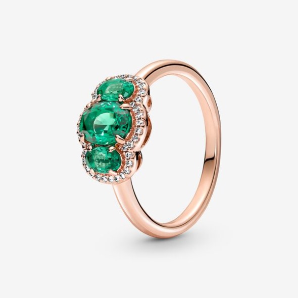 Three Stone Vintage Ring Pandora România