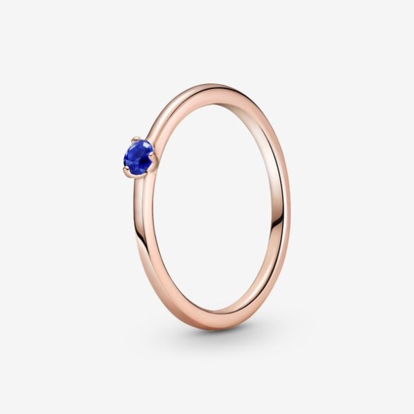 Stellar Blue Solitaire Ring Pandora România