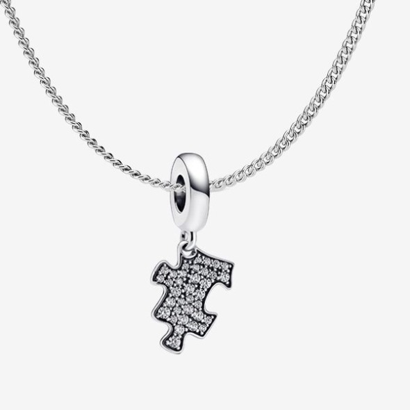 Puzzle Piece Chain Necklace Set Pandora România
