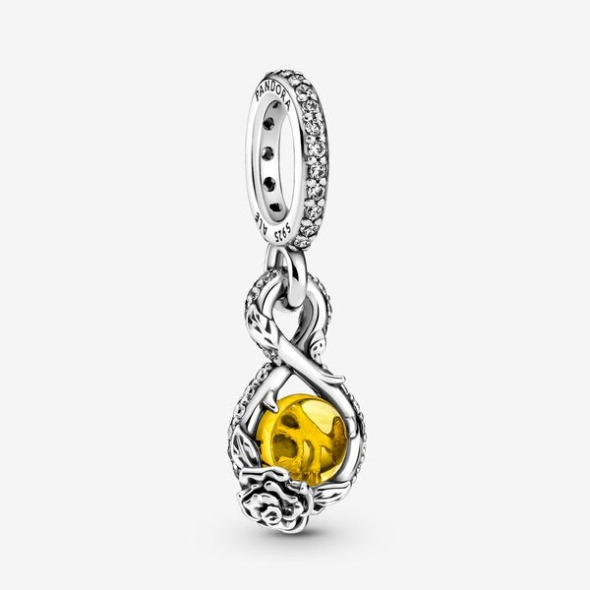 Pandantiv Disney Belle Infinity Rose Flower Pandora România
