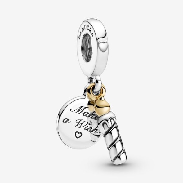 Two-tone Birthday Candle Dangle Charm-final Sale Pandora România