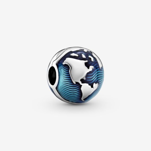 Blue Globe Clip Charm Pandora România