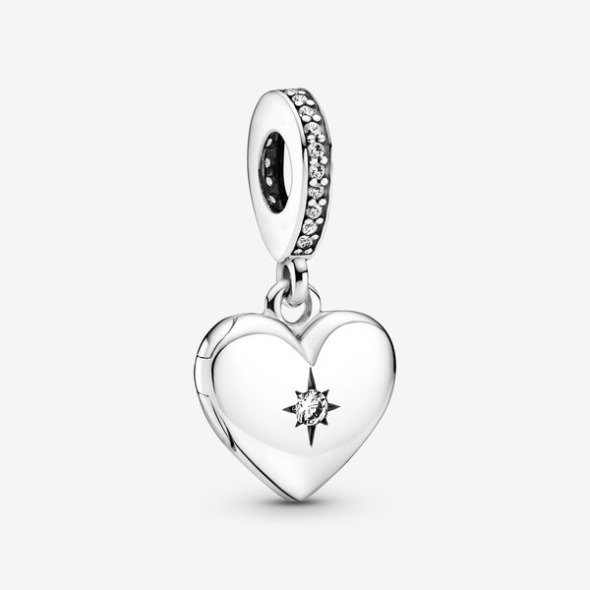 Medalion Cu Inimă Deschisă Dangle Charm Pandora România
