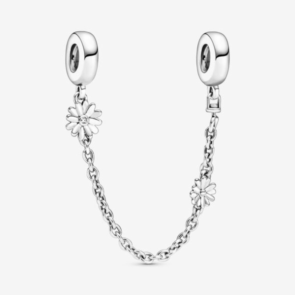 Daisy Flower Safety Chain Charm Pandora România