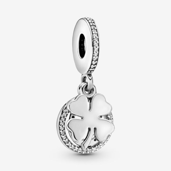 Lucky Four-leaf Clover Dangle Charm Pandora România