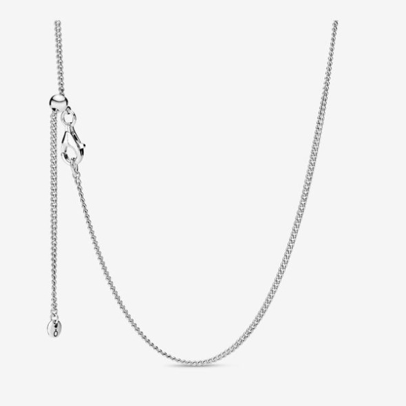Curb Chain Necklace Pandora România Sterling Silver