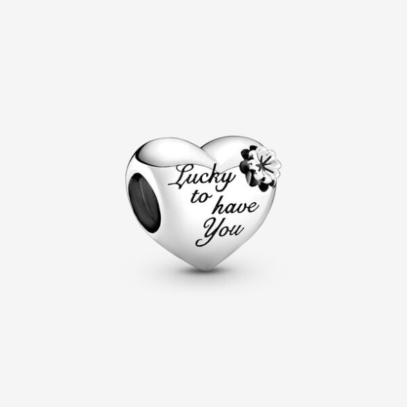 Heart Clover Charm Pandora România