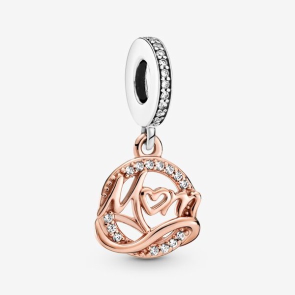 Bicolor Mom Dangle Charm Pandora România