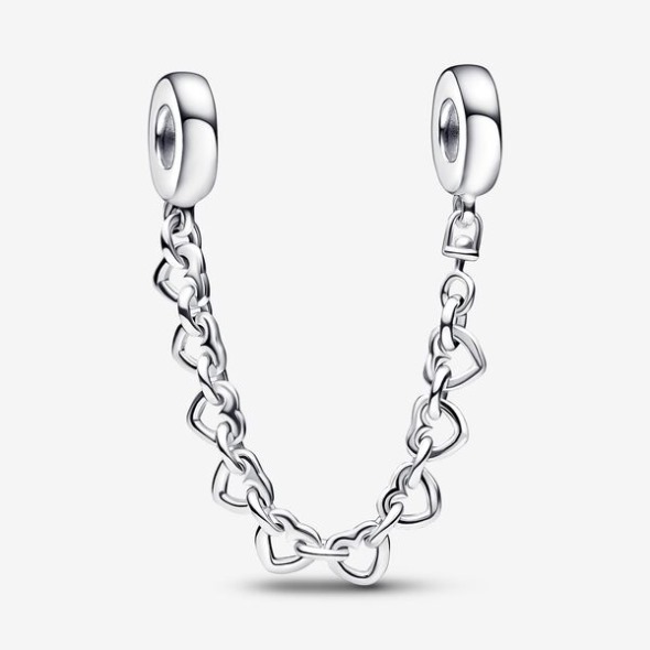 Linked Hearts Safety Chain Pandora România