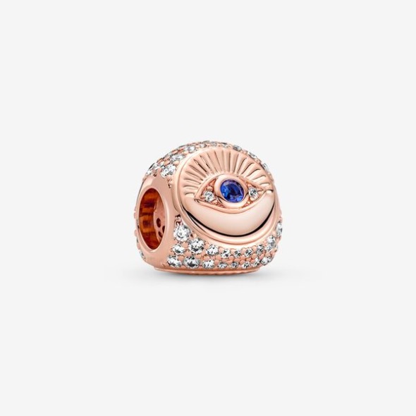 Hamsa Ochi Atotvăzător Pene Trei Fețe Charm Pandora România