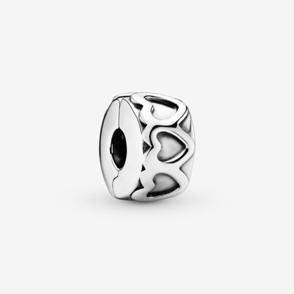 Breloc Clip Band Of Hearts Pandora România Argint Sterling