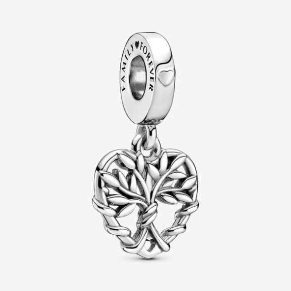 Heart Family Tree Dangle Charm Pandora România
