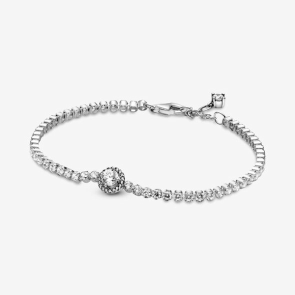 Sparkling Halo Tennis Bracelet Pandora România