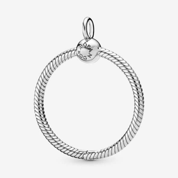 Pandora România Moments Medium O Pendant Sterling Silver