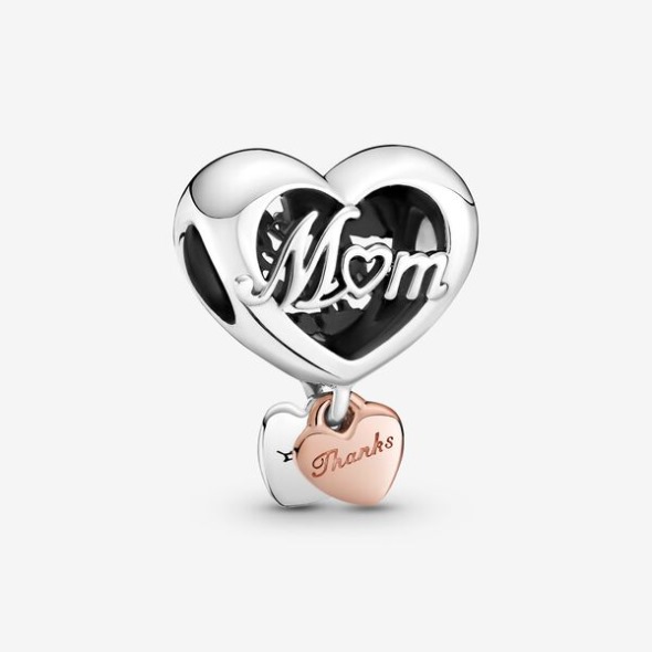 Multumesc Mum Heart Charm Pandora România