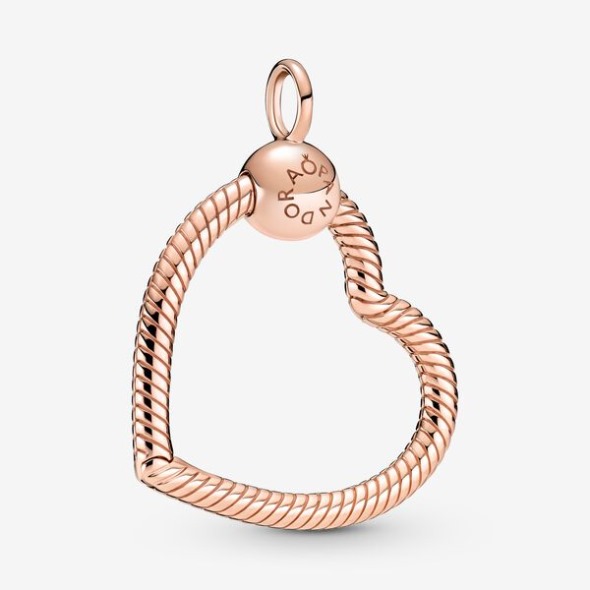 Pandora Romania Momente Inima Charm Pandantiv Placat Cu Aur Roz