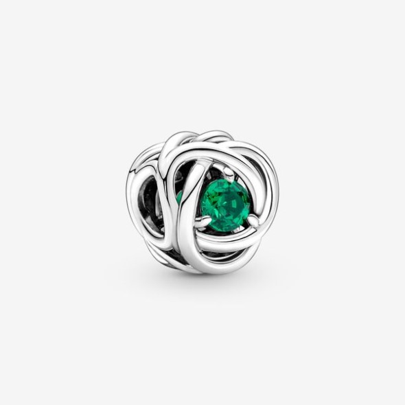 May Green Eternity Circle Charm Pandora România