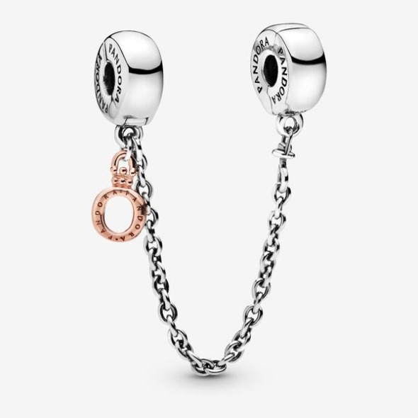 Dangling Crown O Safety Chain Charm Pandora România