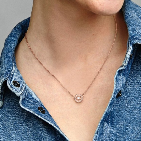 Vintage Circle Collier Necklace Pandora România