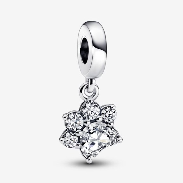 Sclipitor Pet Paw Print Dangle Charm Pandora România