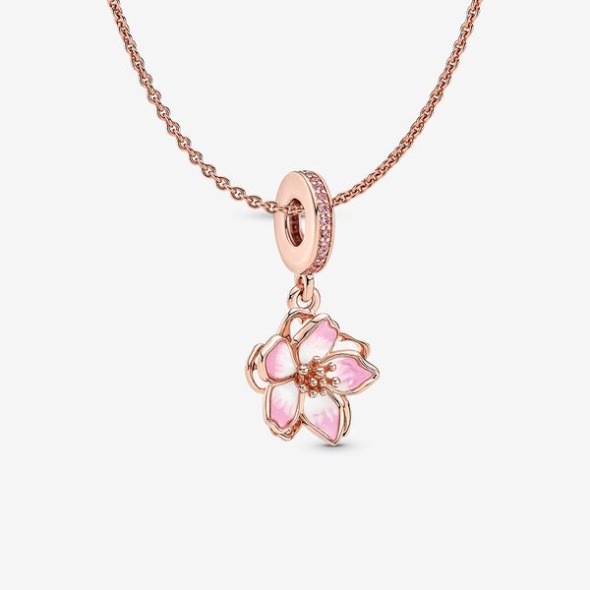 Cherry Blossom Pendant Necklace Set Pandora România