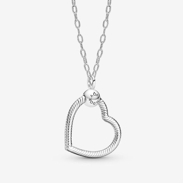 Heart O Pendant Link Chain Necklace Set Pandora România