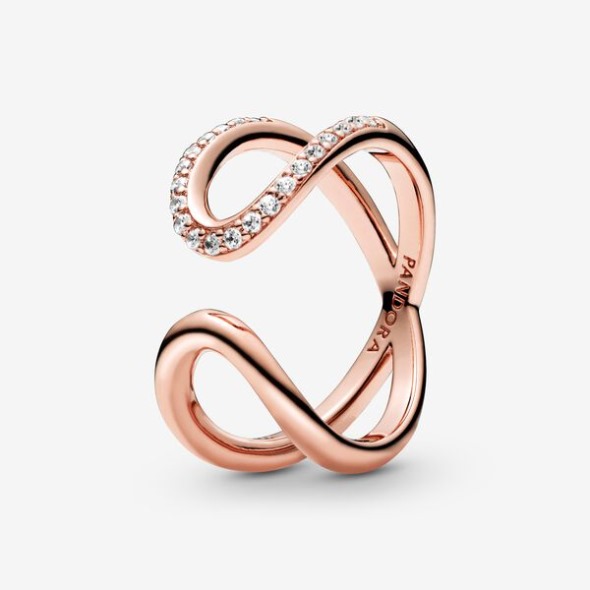 Wrapped Open Infinity Ring Pandora România