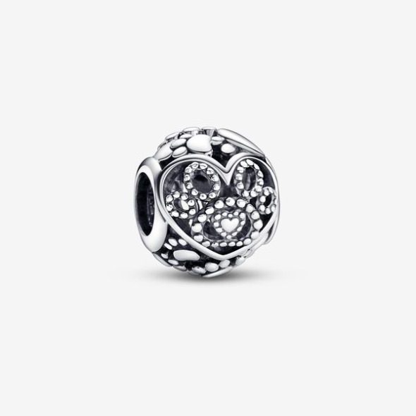 Blana Baby Hearts Paw Prints Charm Pandora România
