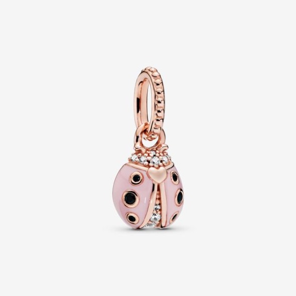 Pink Ladybird Pendant Pandora România