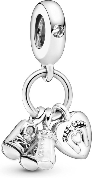 Biberon și Pantofi Atârnă Cubic Zirconia Charm Pandora România Bijuterii