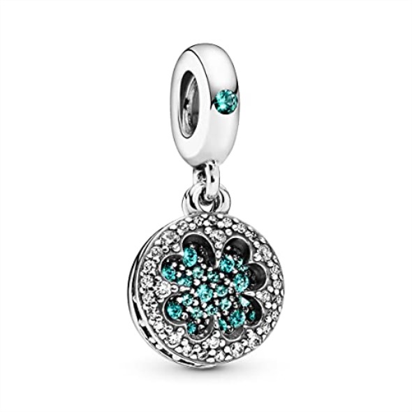 Pandora România Dazzling Clover Dangle Charm