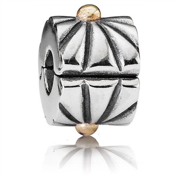 Clip Pandora România Sunburst Din Argint 925 Cu Accente De Aur De 14k