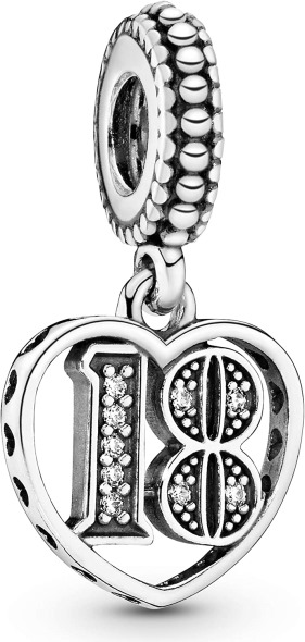 Bijuterii Pandora România 18 Ani De Dragoste Breloc Zirconiu Cubic Din Argint Sterling