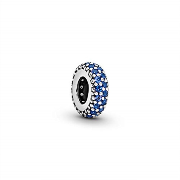 Bijuterii Pandora România Blue Sparkle Breloc Cristale Distanțare Din Argint Sterling
