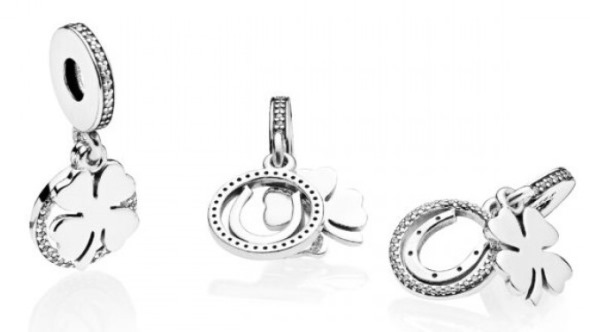Pandora România Femei Din Argint Sterling Gemstone Clover Lucky Day Pandantiv Charm